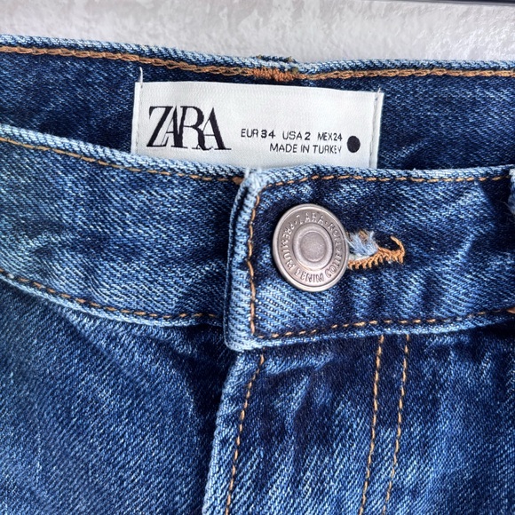 Zara Vintage Loose Fit Selvedge Kurabo Jeans Size 2 - Picture 2 of 4